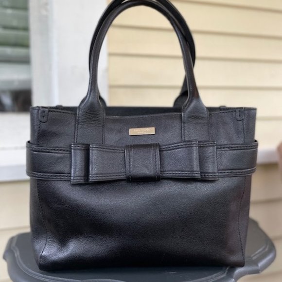 Structured Black Leather Kate Spade New York Handbag - Picture 2 of 10